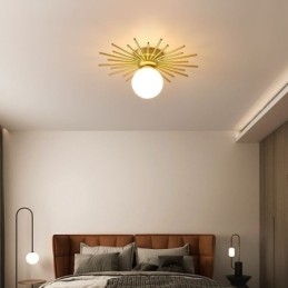 Plafoniera modernă cu 1 lumină, plafon Globe