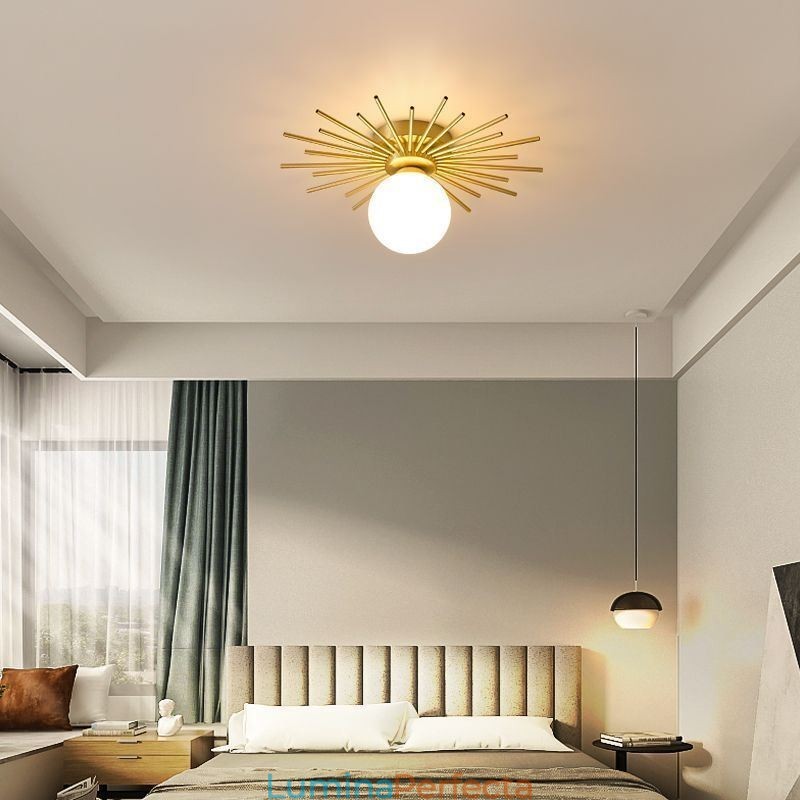 Plafoniera modernă cu 1 lumină, plafon Globe