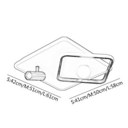 Plafoniera pătrată din acrilic cu montare încasată