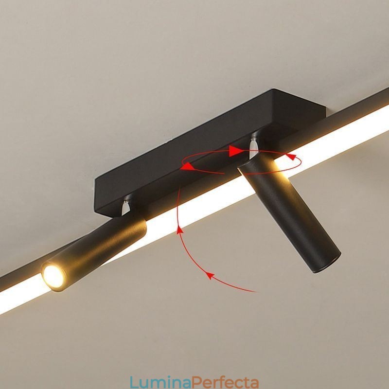Spot acrilic liniar de plafon cu montare încasată