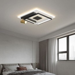 Plafoniera din acrilic cu montaj geometric