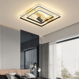 Plafoniera din acrilic cu montaj geometric