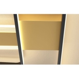 Plafoniera din acrilic cu montaj geometric