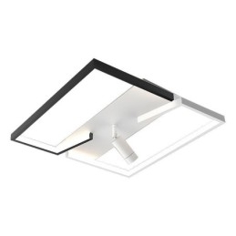 Plafoniera alb-negru din acrilic