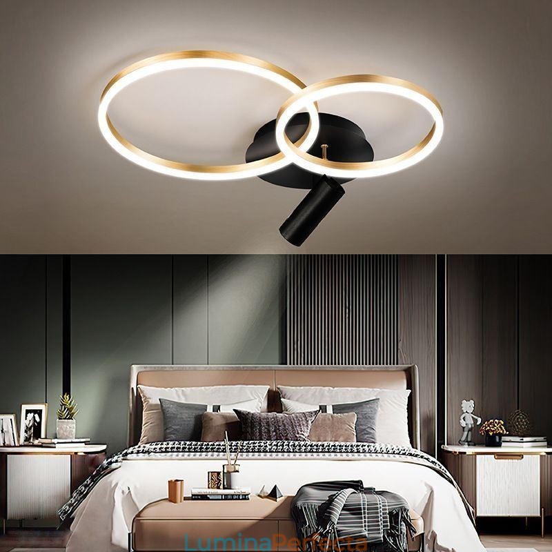 Plafoniera cu aur periat Halo Ring Lighting Spot
