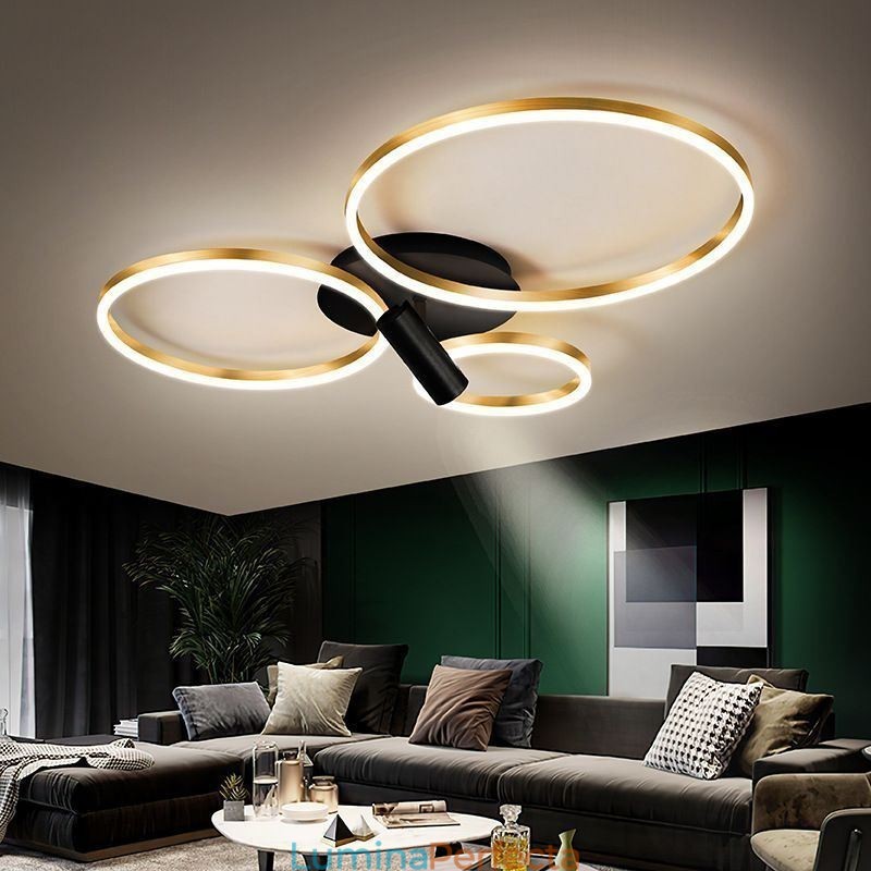 Plafoniera cu aur periat Halo Ring Lighting Spot