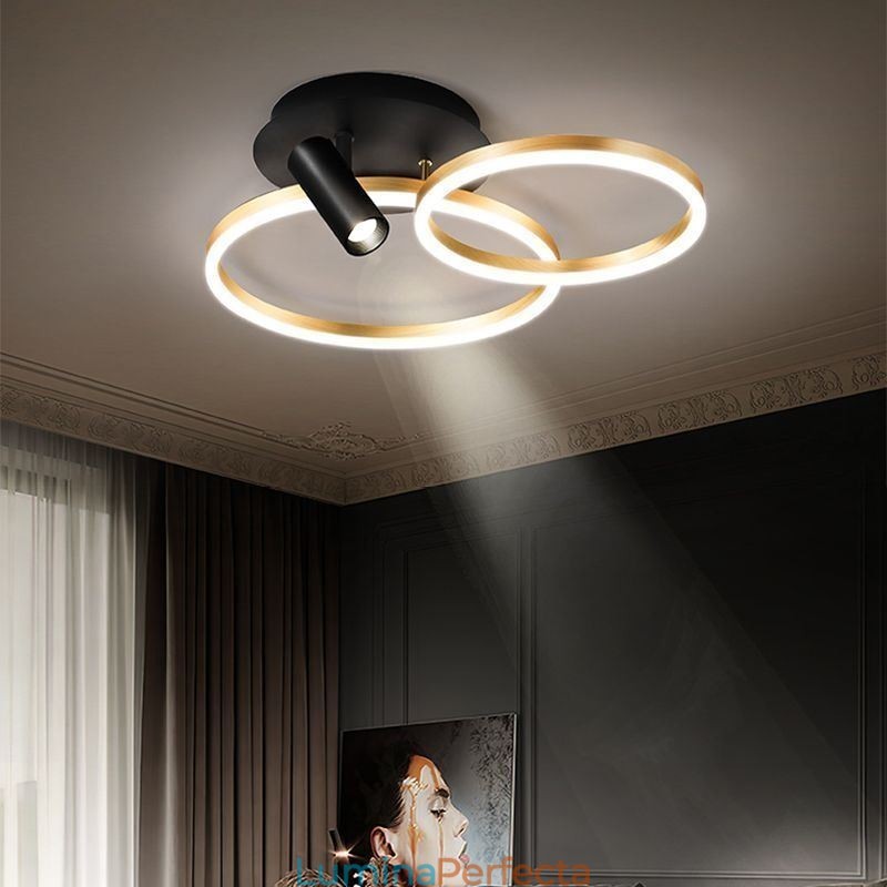 Plafoniera cu aur periat Halo Ring Lighting Spot