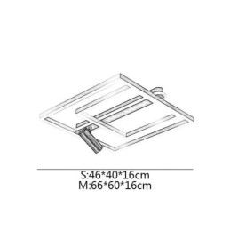 Plafoniera acrilic minimalistă cu montare încasată