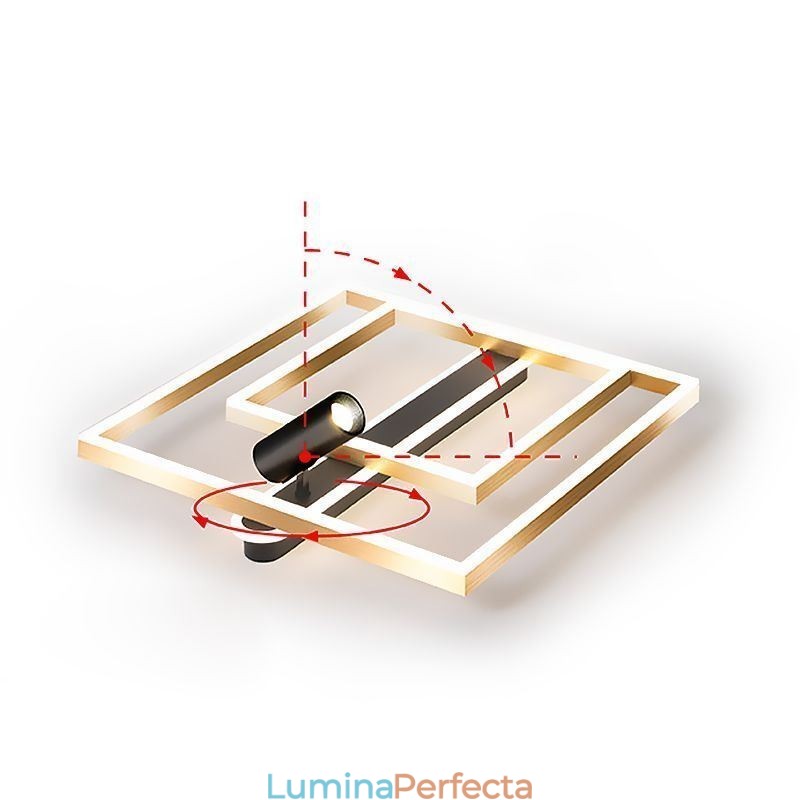 Plafoniera acrilic minimalistă cu montare încasată
