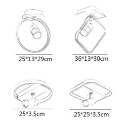 Plafoniera din acril Decor minimalist Lumină reflector