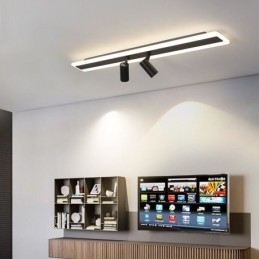 Lampă de plafon liniară din acril cu montare încastrabilă