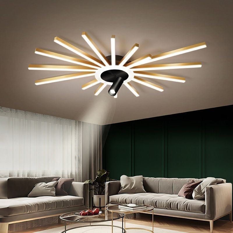 Lampă liniară neregulată din acrilic cu montare încasată