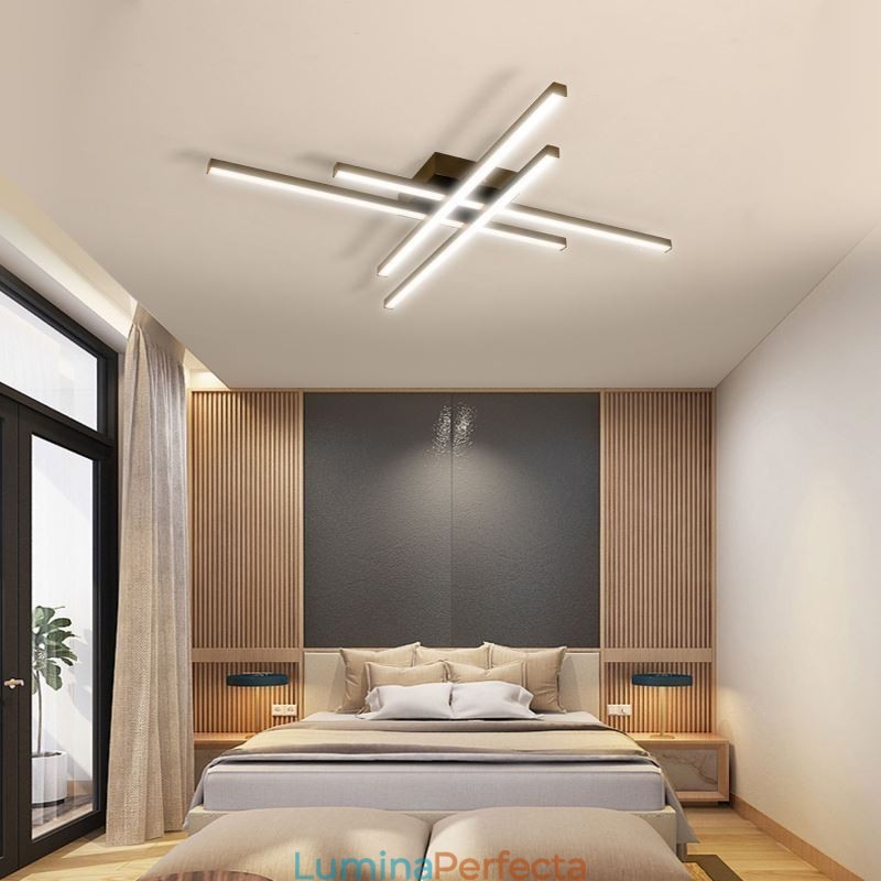 Plafoniera liniară cu montare încasată Iluminare simplă din acril