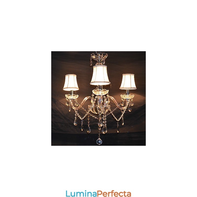 Candelabru Modern Splendid 3 Lumini Cu Brat De Cristal