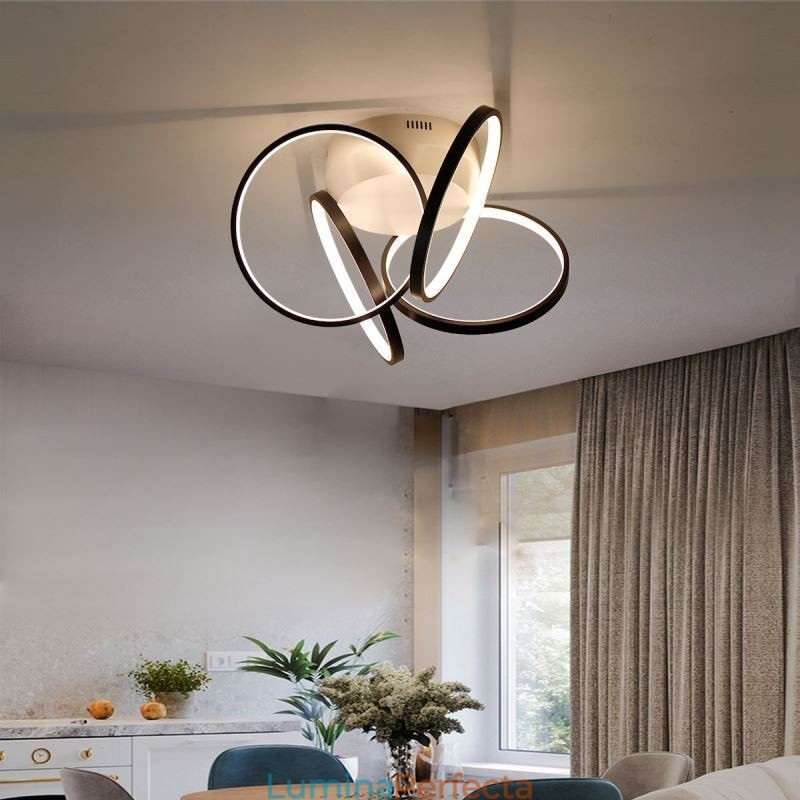 Plafoniera acrilic Halo Ring cu montare încasată
