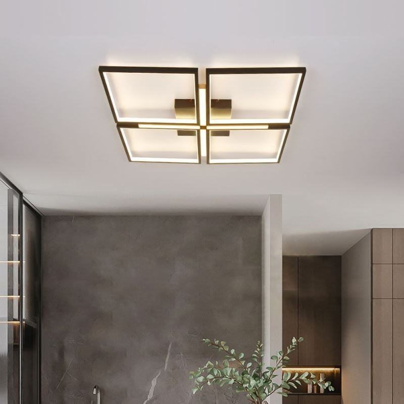 Plafoniera pătrată cu montare încastrabilă Lumină decorativă acrilică