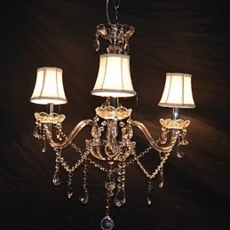 Candelabru Modern Splendid 3 Lumini Cu Brat De Cristal
