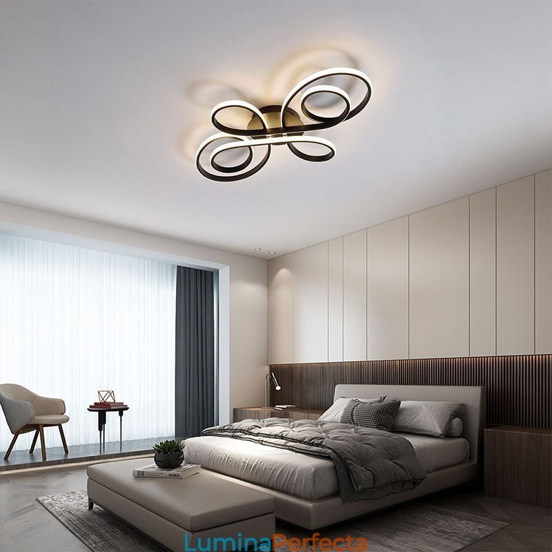 Plafoniera modernă chinezească Knot cu montare încasată