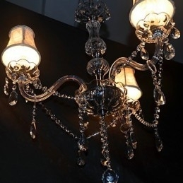Candelabru Modern Splendid 3 Lumini Cu Brat De Cristal