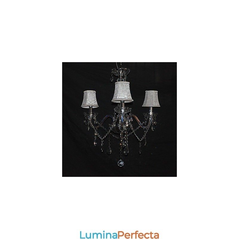 Candelabru Modern Splendid 3 Lumini Cu Brat De Cristal