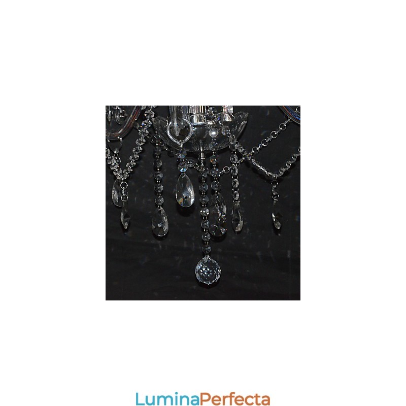 Candelabru Modern Splendid 3 Lumini Cu Brat De Cristal