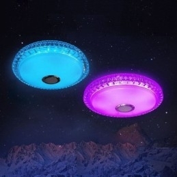 Plafoniera cu montare încasată Telecomandă APP Control Bluetooth Muzică Lumină difuzor