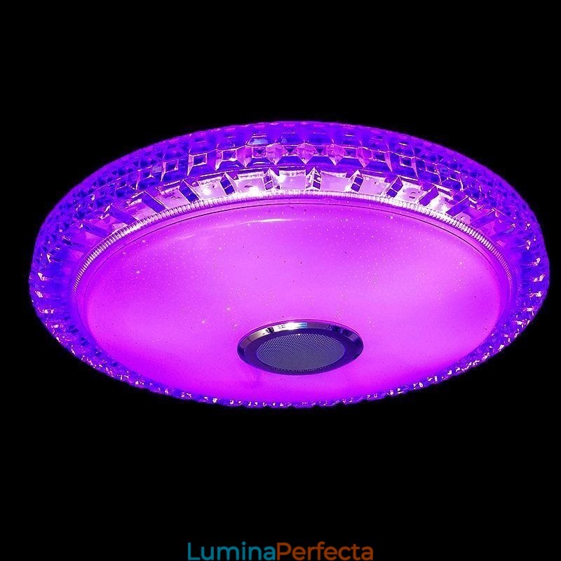 Plafoniera cu montare încasată Telecomandă APP Control Bluetooth Muzică Lumină difuzor