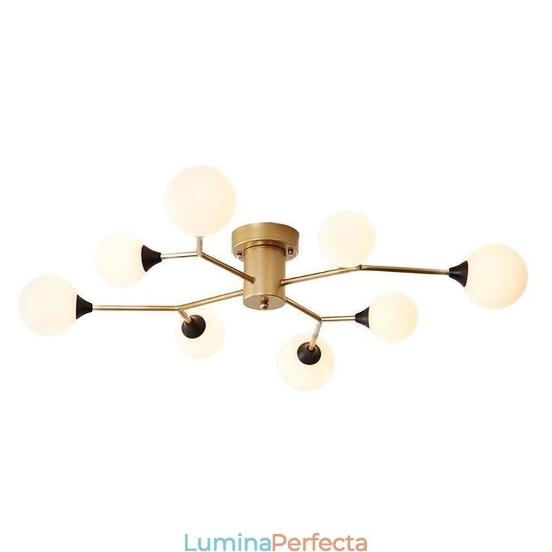 Plafoniera Magic Bean cu bilă de sticlă