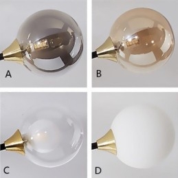 Plafoniera Magic Bean cu bilă de sticlă