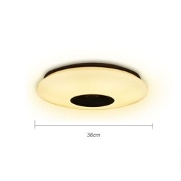 Plafoniera colorată cu montare încasată cu funcție de sincronizare a difuzorului muzical Bluetooth