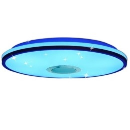 Plafoniera colorată cu montare încasată cu funcție de sincronizare a difuzorului muzical Bluetooth