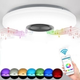 Lampă decorativă cu montare încasată Telecomandă APP Control Bluetooth Muzică Lampă difuzor