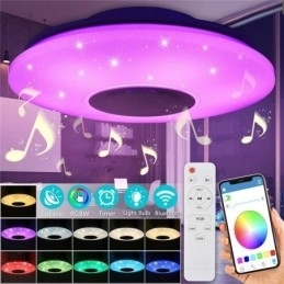Lampă decorativă cu montare încasată Telecomandă APP Control Bluetooth Muzică Lampă difuzor