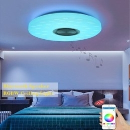 Lampă decorativă cu montare încasată Telecomandă APP Control Bluetooth Muzică Lampă difuzor