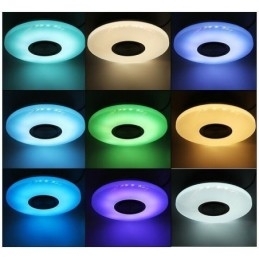 Lampă decorativă cu montare încasată Telecomandă APP Control Bluetooth Muzică Lampă difuzor