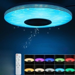 Plafoniera cu montare încasată Lampă decorativă Telecomandă APP Control Bluetooth Muzică Lampă difuzor