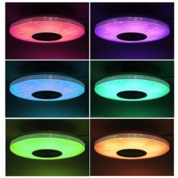 Plafoniera cu montare încasată Lampă decorativă Telecomandă APP Control Bluetooth Muzică Lampă difuzor