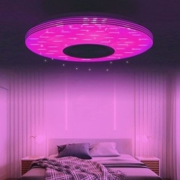 Plafoniera cu montare încasată Lampă decorativă Telecomandă APP Control Bluetooth Muzică Lampă difuzor