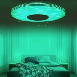 Plafoniera cu montare încasată Lampă decorativă Telecomandă APP Control Bluetooth Muzică Lampă difuzor