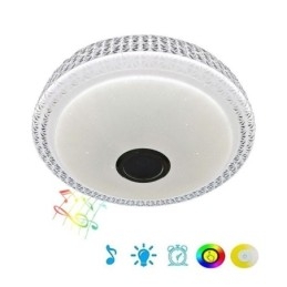 Plafoniera Lampă decorativă Telecomandă APP Control Bluetooth Muzică Difuzor Montare încasată