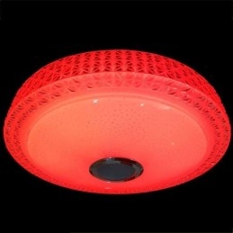 Plafoniera Lampă decorativă Telecomandă APP Control Bluetooth Muzică Difuzor Montare încasată