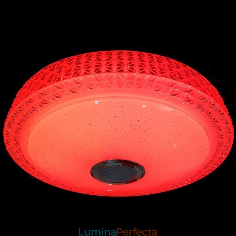 Plafoniera Lampă decorativă Telecomandă APP Control Bluetooth Muzică Difuzor Montare încasată