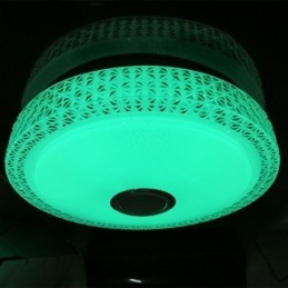 Plafoniera Lampă decorativă Telecomandă APP Control Bluetooth Muzică Difuzor Montare încasată