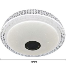 Plafoniera Lampă decorativă Telecomandă APP Control Bluetooth Muzică Difuzor Montare încasată