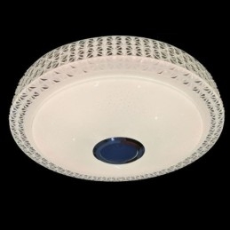 Plafoniera Lampă decorativă Telecomandă APP Control Bluetooth Muzică Difuzor Montare încasată