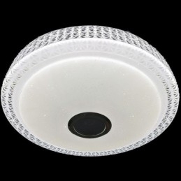 Plafoniera Lampă decorativă Telecomandă APP Control Bluetooth Muzică Difuzor Montare încasată