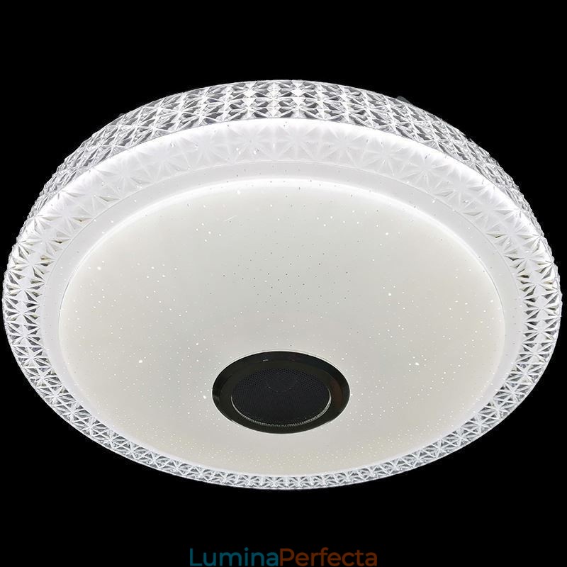 Plafoniera Lampă decorativă Telecomandă APP Control Bluetooth Muzică Difuzor Montare încasată