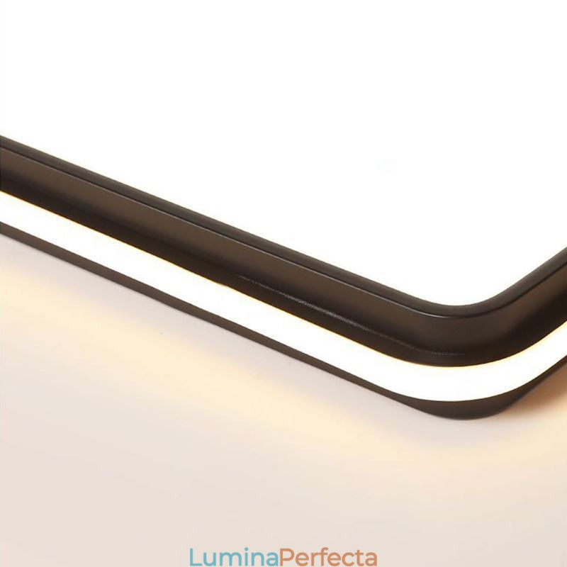 Plafoniera pătrată minimalistă cu montare încastrabilă Iluminat modern din acril