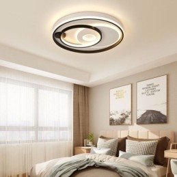 Plafoniera rotundă suprapusă, cu montare încastrabilă, acrilic modern