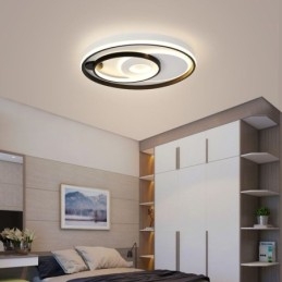 Plafoniera rotundă suprapusă, cu montare încastrabilă, acrilic modern